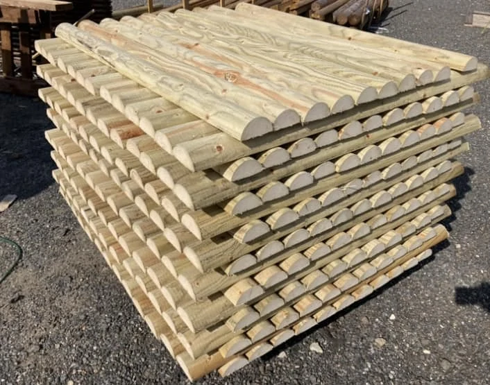 Polokoulatina ø7 100cm impregnovaná